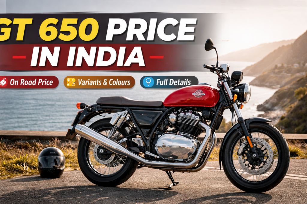 GT 650 Price in India 2026 – On Road Price, Variants and Royal Enfield Continental GT 650 Details