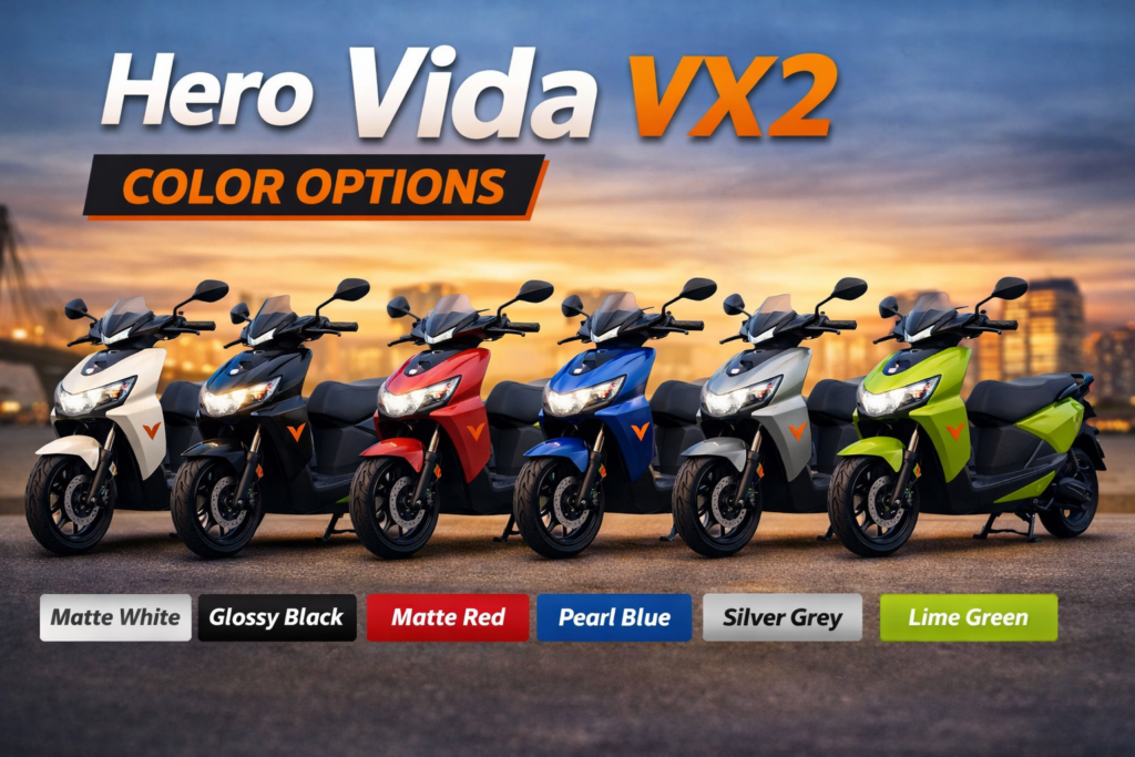 Hero Vida VX2 Color Options (2026)