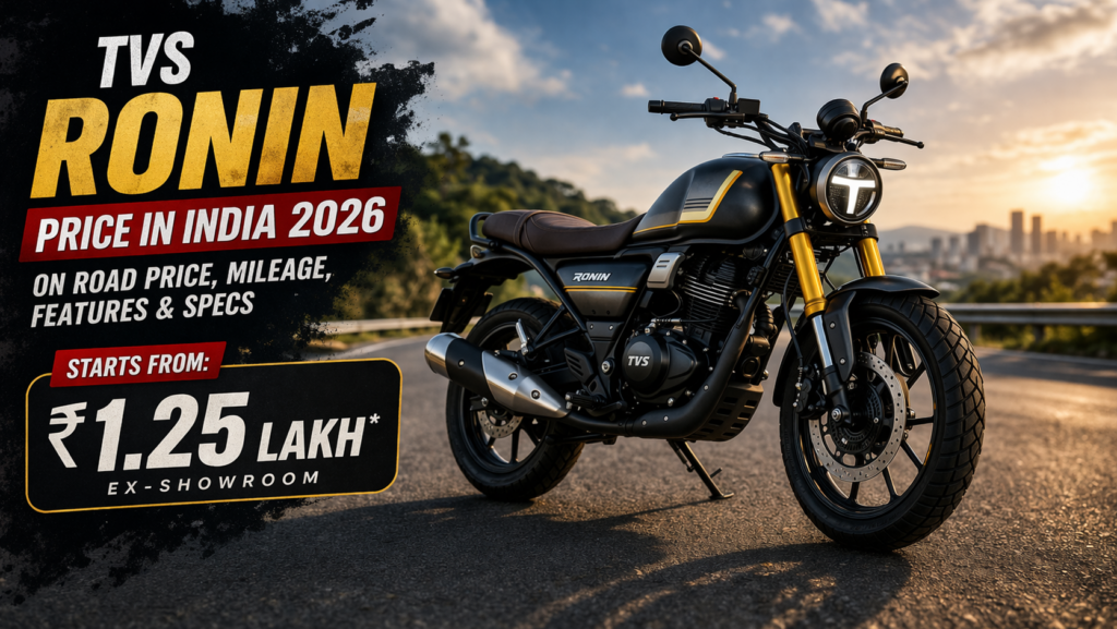 TVS Ronin Price in India 2026: Variants, Mileage, Features & Review Guide