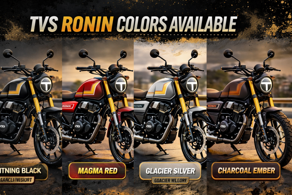 TVS Ronin Colors Option Available
